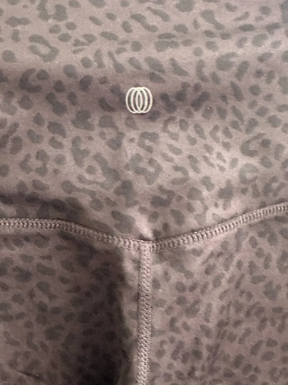 Balance Collection Leopard Print Leggings | High Waisted Burgundy | Size Small - Picture 4 of 6